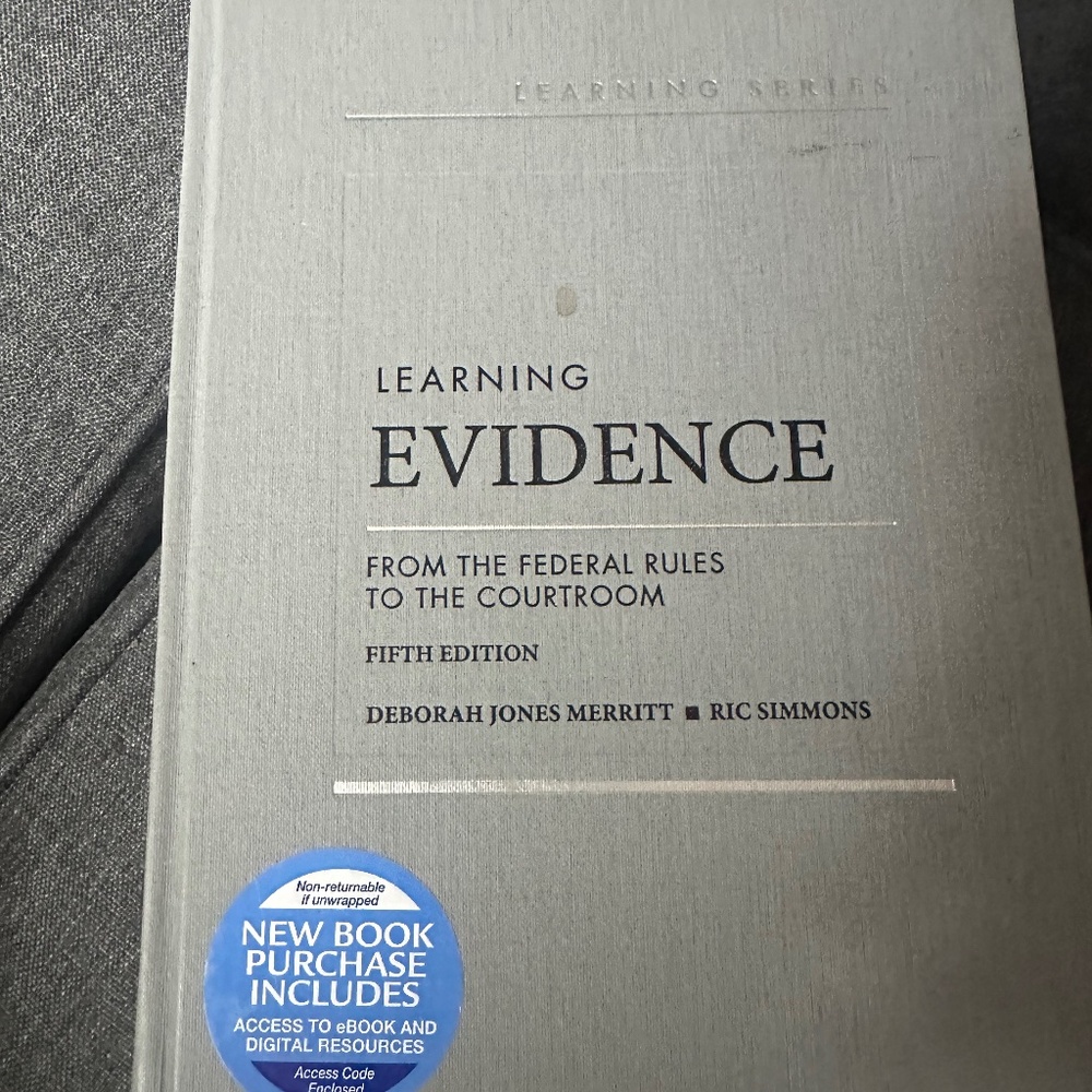 Evidence textbook